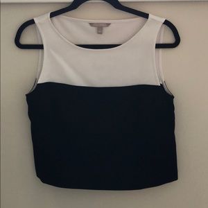 Black and white crop top